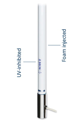 3 dB VHF Antenna 8 ft length HTC:8529.10.91.00 PF AN NVHF00007